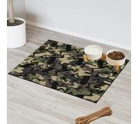 Tapis d'alimentation en forme de grenouille pour chat et chien, tapis d'alimentation pour animal domestique, tapis d'alimentation absorbant, antidérapant, protège les sols, set de table 40,6 x 60,9 cm