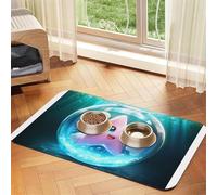 Tapis d'alimentation en forme d'étoile de mer dans un ballon à eau - Imperméable et antidérapant - Pour chien et chat - Pas de taches - Séchage rapide - Distributeur d'eau pour chien