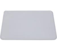 Tapis d'alimentation en silicone pour animaux domestiques, antidérapant et lavable, design mignon pour chats et chiens, étanche pour l'intérieur - Gris