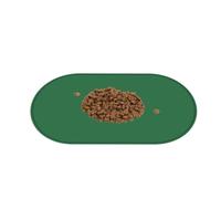 Tapis d'alimentation en silicone pour chien - Imperméable - Anti-déversement - Plateau antidérapant pour intérieur et extérieur - 54 x 29 x 1 cm - Vert noir, beige, jaune et violet