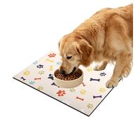 Tapis d'alimentation en terre de diatomée pour animaux de compagnie, 30 x 50 cm, durable, super absorbant, séchage rapide, antidérapant, pour gamelle de nourriture et d'eau pour chien