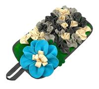 Tapis d'alimentation lente pour les petits animaux Les jouets puzzle en forme de fleur en tissu polyester favorisent l'instinct d'alimentation en forme de fleur Tapis d'activité pour animaux de