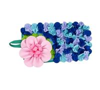 Tapis d'alimentation lente pour les petits animaux Les jouets puzzle en forme de fleur en tissu polyester favorisent l'instinct d'alimentation en forme de fleur Tapis d'activité pour animaux de