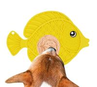 Tapis d'alimentation lente, Tapis d'alimentation lente pour chien,Coussin doux pour l'alimentation des chats en forme de poisson - Tapis de léchage sûr pour chien avec ventouse, Jout