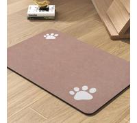 Tapis d'alimentation pour animal de compagnie - Tapis absorbant pour gamelle de nourriture et d'eau - Ne tache pas - Séchage rapide - Accessoires pour chiens - Gamelle pour les buveurs désordonnés