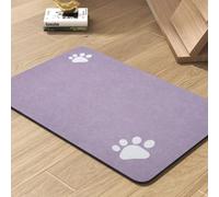 Tapis d'alimentation pour animal de compagnie - Tapis absorbant pour gamelle de nourriture et d'eau - Ne tache pas - Séchage rapide - Accessoires pour chiens - Fournitures pour animaux de compagnie