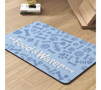 Tapis d'alimentation pour animal de compagnie - Tapis absorbant pour gamelle de nourriture et d'eau - Ne tache pas - Séchage rapide - Accessoires pour chiens - Fournitures pour animaux de compagnie