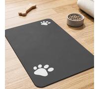 Tapis d'alimentation pour animaux de compagnie - Tapis absorbant pour gamelle de nourriture et d'eau - Pas de taches - Séchage rapide - Accessoires pour chiens - Gamelle d'eau pour chien pour les
