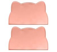 Tapis d'alimentation pour animaux en silicone durable avec surface imperméable et antidérapante pour les mangeurs en désordre. Pratique pour garder le sol de la maison propre pour le petit sol