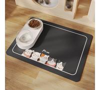 Tapis D'Alimentation Pour Animaux En Silicone Feeding Mat AntidéRapant Nourriture Pour Chien Et Chat RenverséS ProtèGe Les Sols Napperons Pour Cat Dog Tapis Pour LitièRe De Chat (45x60 cm,Color 3)