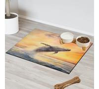 Tapis d'alimentation pour animaux marins baleine pour chat chien gamelle à eau tapis d'alimentation pour animaux de compagnie tapis d'alimentation pour animaux de compagnie tapis d'alimentation