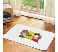 Tapis d'alimentation pour chat avec drapeau du Sénégal - Tapis d'alimentation pour chat - Fournitures pour animaux domestiques - Tapis de gamelle d'eau pour chien - Essentiels pour chien