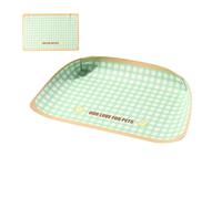 Tapis d'alimentation pour Chat,Napperon Antidérapant à Bouton Pression | Tapis pour Nourriture et Gamelles d'eau pour Chiens - Chiot, Petit, Moyens Et Races Intérieur Extérieur Maison Voyage