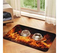 Tapis d'alimentation pour chien et gamelle d'eau antidérapant pour animaux de compagnie, tapis absorbant pour mangeoire pour chat, tapis de nourriture dansant pour animaux de compagnie, tapis de