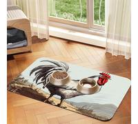 Tapis d'alimentation pour chien et gamelle d'eau antidérapant pour animaux de compagnie, tapis absorbant pour chat, tapis de nourriture pour croquis de poulet, tapis de nourriture pour animaux de