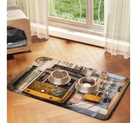 Tapis d'alimentation pour chien et gamelle d'eau antidérapant pour animaux de compagnie, tapis de mangeoire absorbant pour chat, tapis de nourriture pour animaux de compagnie, tapis de nourriture pour
