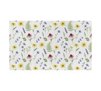 Tapis d'alimentation pour chien (fleurs chrétiennes colorées au printemps) | Tapis d'alimentation absorbant pour animal de compagnie pour gamelle de nourriture et d'eau, sans taches, séchage rapide
