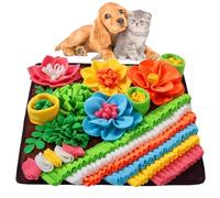 Tapis d'alimentation pour chiens, tapis à odeurs de chien, tapis interactif pour chiens qui reniflent coussinets nasaux qui donnent une stimulation mentale et de la richesse, jouets interactifs