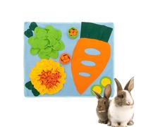 Tapis d'alimentation pour lapin, tapis d'alimentation pour stimulation des marchands de foin, jouet de puzzle lavable pour chiots et hamsters