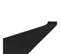 Tapis d'allée de Mariage 20m 30m Tapis de réception d'événement 2mm Tapis de Piste de mariée antidérapant pour Les fêtes d'anniversaire de cérémonie de Mariage, couloirs - Noir (Size : 1x50m)