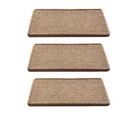 Tapis d'angle auto-adhésif antidérapant en sisal pour planchers de bois dur. Tapis durable et sûr pour enfants, personnes âgées et animaux domestiques. Idéal pour la maison et le bureau