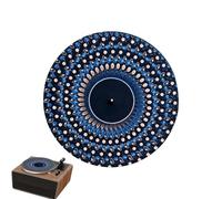 Tapis d'animation pour platine vinyle, antidérapant, illusion optique, 30,5 cm, design professionnel pour collectionneurs, fabricants, ingénieurs