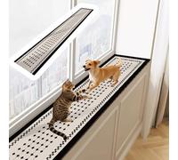 Tapis d'Appui de Fenêtre Tapis Anti-griffures pour Rebord de Fenêtre, Coussins Décoratifs Anti-poussière Découpables, Protection Anti-rayures pour Tables(Style A,50x25cm(20x10"))