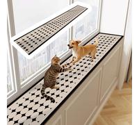 Tapis d'Appui de Fenêtre Tapis Anti-griffures pour Rebord de Fenêtre, Coussins Décoratifs Anti-poussière Découpables, Protection Anti-rayures pour Tables(Style B,50x25cm(20x10"))