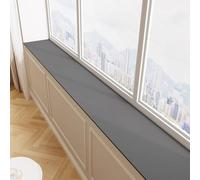 Tapis d'Appui de Fenêtre Tapis de Rebord de Fenêtre Découpable de 50 à 250 cm de Long, Absorbant L'eau Coussin Banc, Protection Antidérapante per Rebord de Fenêtre(Dark gray,50x25cm(20x10"))