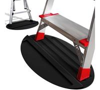 Tapis d'arrêt d'escalier antidérapant en Caoutchouc antidérapant pour escabeau, Protection du Sol, Accessoires télescopiques, 68,6 x 40,9 cm, Noir