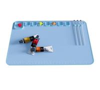 Tapis d'art en silicone | 24in x 16in Moules de moulage de bijoux en résine Tapis antiadhésif antidérapant,Gadgets de peinture sans décoloration pour la peinture, l'aquarelle, la gouache, le bricolage