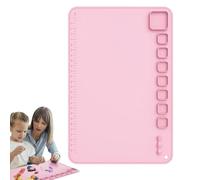 Tapis d'art en silicone - Antidérapant - Imperméable - Avec rainures - Lavable - Ne pas - Accessoires de peinture pour garçons, filles, , adultes