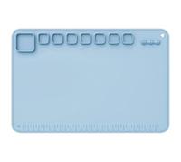 Tapis d'art en silicone - Film en silicone antiadhésif de 61 x 40 cm - Imperméable et antidérapant - Ustensiles de peinture qui ne se décolorent pas pour la peinture, l'aquarelle, la gouache