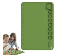 Tapis d'artiste en silicone - 60 x 40 cm - Feuille de peinture en silicone anti-adhésive résistante à la chaleur - Rangement facile - Produits de peinture lavables pour filles, femmes, hommes,