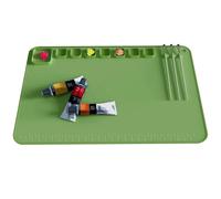 Tapis d'artiste en silicone - Tapis en silicone antiadhésif et antidérapant avec rainures | Accessoires de peinture lavables sans taches pour garçons, filles, adultes