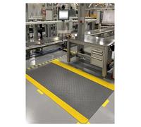 Tapis D'atelier Anti-Fatigue, Tapis Anti-Stress Commerciaux for Se Tenir Debout Au Travail, Tampons Conducteurs Anti-Fatigue for Lieu De Travail D'atelier De Cuisine(Grey,60x120 cm/23.6x47.2 inch)