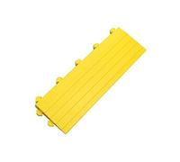 Tapis d'atelier Modulaire - Tapis anti-fatigue - Pièce latérale jaune mâle