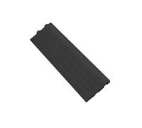 Tapis d'atelier Modulaire - Tapis anti-fatigue - Pièce latérale noire femelle