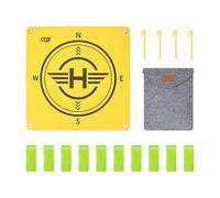 Tapis d'atterrissage pliable pour drones DJI, 55 cm d'héliport universel pour DJI Mavic 4 Pro/Avata 2/Mini 3 Pro/Mavic 3 Pro/Air 2S, tapis de décollage étanche avec pointes de terre et autocollants