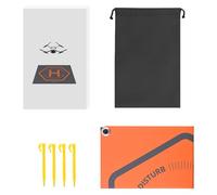 Tapis d'atterrissage UAV en cuir PU avec clous de sol sécurisés pour un atterrissage stable 50/65 cm au choix