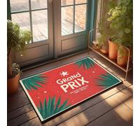 Tapis d'automne pour porte d'entrée Grand Prix Singapour Marina Bay Street Circuit Poster Paillasson Bienvenue Tapis d'intérieur Tapis de cuisine Printemps (50 x 80 cm)