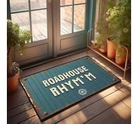 Tapis d'automne pour porte d'entrée Roadhouse Rhym'N : un voyage musical rustique paillasson de bienvenue tapis d'intérieur tapis de cuisine printemps (50 x 80 cm)