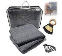 Tapis d'Auvent De Sol Camping Car,300x250 Cm Tapis pour Auvent Auvent De Caravane avec Œillets,240g/m² Hdpe Tapis De Camping,avec Sac De Transport,Robuste Et Lavable