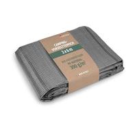 Tapis d'auvent gris foncé 250 x 350 cm [300 g/m² PP] Tapis de camping extérieur résistant aux intempéries Tapis de sol pour caravane, camping-car, respirant, léger, résistant aux UV, lavable