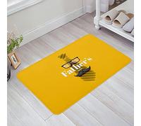 Tapis De 40X60Cm, J'aime Mon Meilleur Papa - Mots pour La Fête des Pères - Lunettes - Cravate - Barbe Tapi Entrée Antidérapant Tapis Bains pour Intérieur Porte D'Entrée Chambre