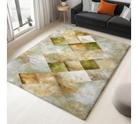 Tapis de Abstrait Gris - Lavable Tapis Antique Géométrique Imprimé à Poils Courts, Doux Antidérapant Moquette pour Chambre Salon Salle à Manger Bureau à Domicile 80 x 150 cm