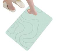 Tapis de bai-n en pierre, tapis de bai-n de terre de diatomées à séchage rapide, tapis de douche sans glissement, tapis de pierre de diatomite super absorbants pour salle de bai-n, cuisine et plus