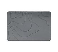 Tapis de bai-n en pierre, tapis de bai-n de terre de diatomées à séchage rapide, tapis de douche sans glissement, tapis de pierre de diatomite super absorbants pour salle de bai-n, cuisine et plus