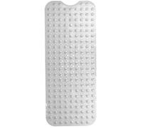 Tapis de Baignoire antidérapant - EXMA - Toucher Doux - Système Anti-Drainage - Blanc