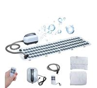 Tapis de baignoire, télécommande sans fil + ondulé bouton pour baignoire spa, règlements européens, tapis moussant pompe à air puissante pour améliorer le sommeil